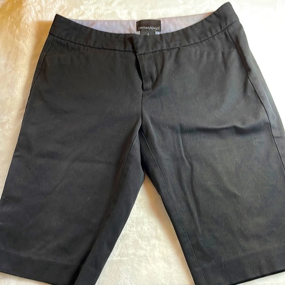 Black Cynthia Rowley Bermuda shorts size 4 - Picture 1 of 5